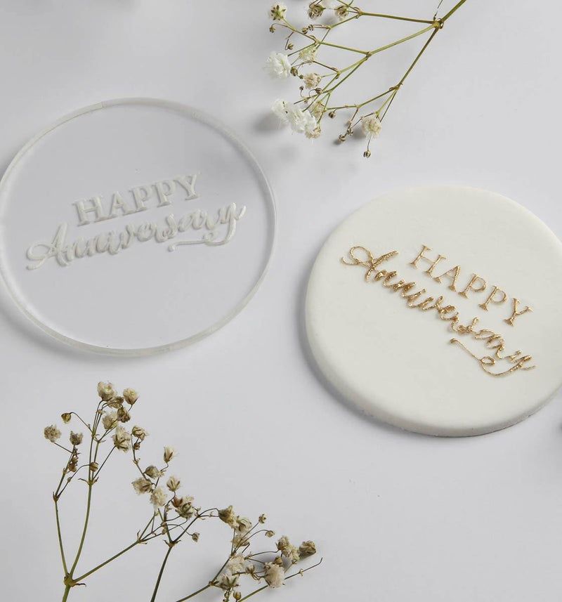 Happy Anniversary Embosser stamp - Inspired Baking 