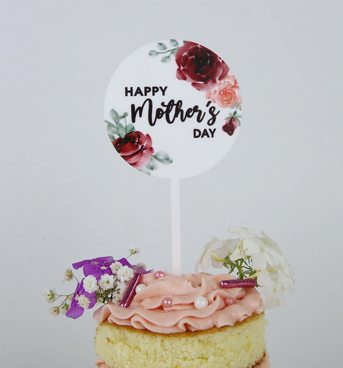 Floral Mothers Day - Cake Topper - Inspired Baking 