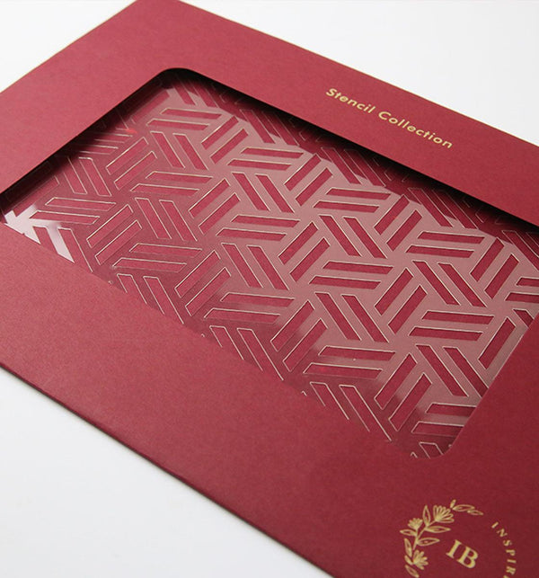 Geometric Texture - stencil - Inspired Baking Pakistan