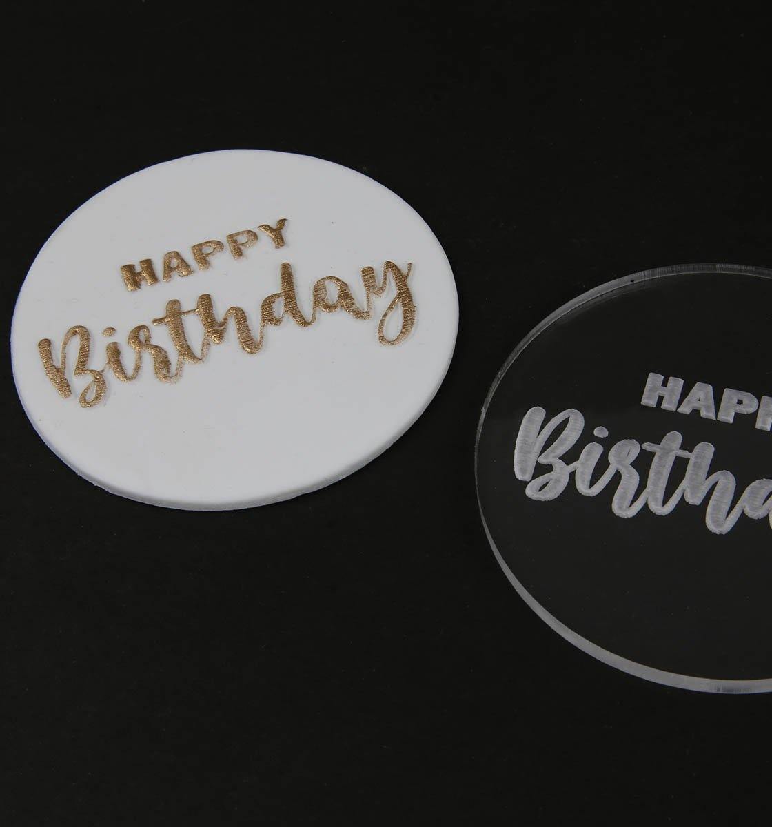 Happy Birthday Embosser - Thicc Design - Inspired Baking 