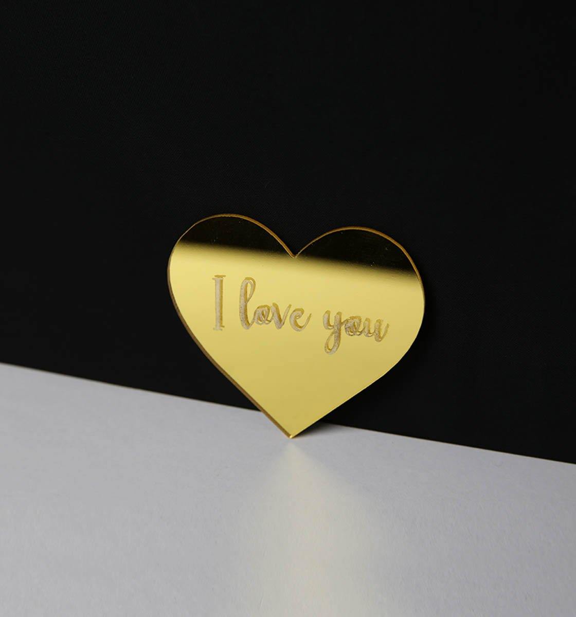 I Love You - Gold Charm - Inspired Baking 
