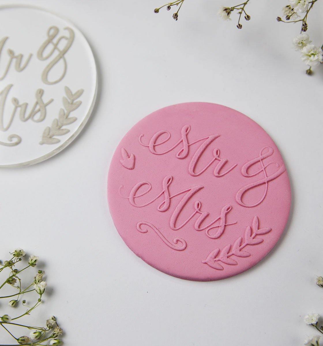 Wedding Theme - Set of four embosser stamps - Inspired Baking 