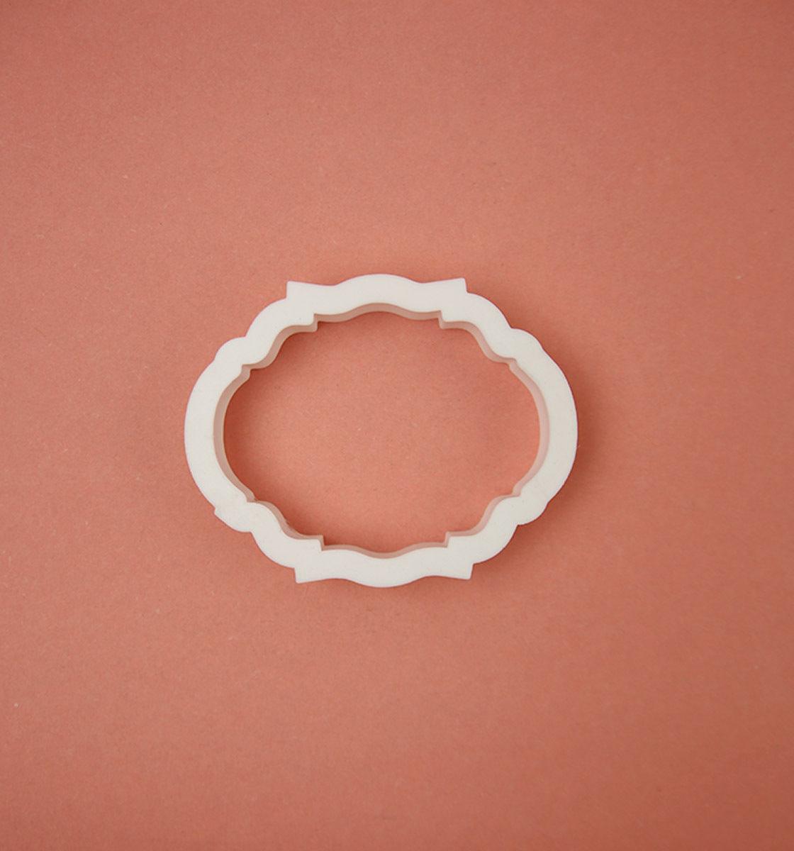 Oval Plaque - Cookie Cutter - Inspired Baking Pakistan