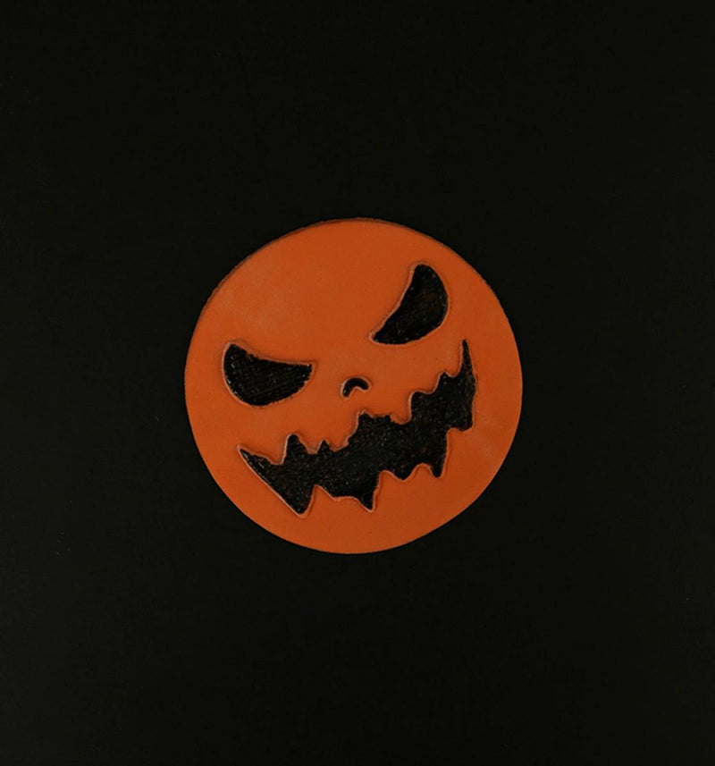 Scary Pumpkin - cake embosser stamp - Inspired Baking 