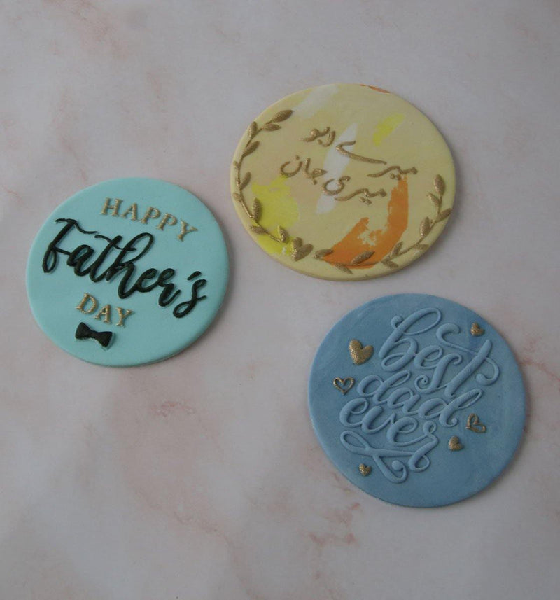 Father's Day Embossers - set of three - Inspired Baking 