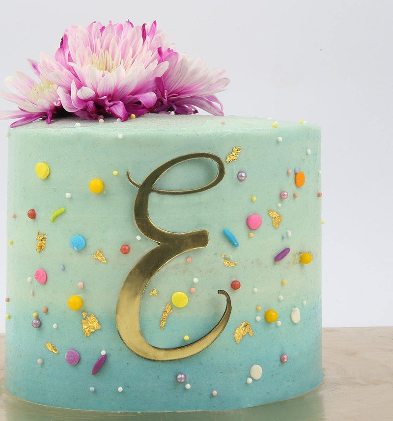 Single Digit/Letter Cake - Charm/Topper - customize your charm - Inspired Baking 