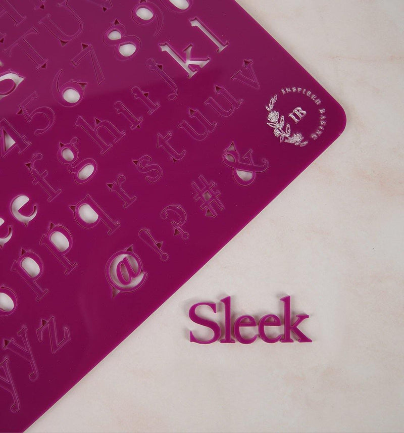 Baking Stamp (Sleek) - Letters, Numbers and Symbols Set - Inspired Baking 
