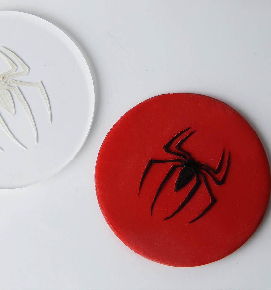 Spiderman embosser stamp - Inspired Baking 
