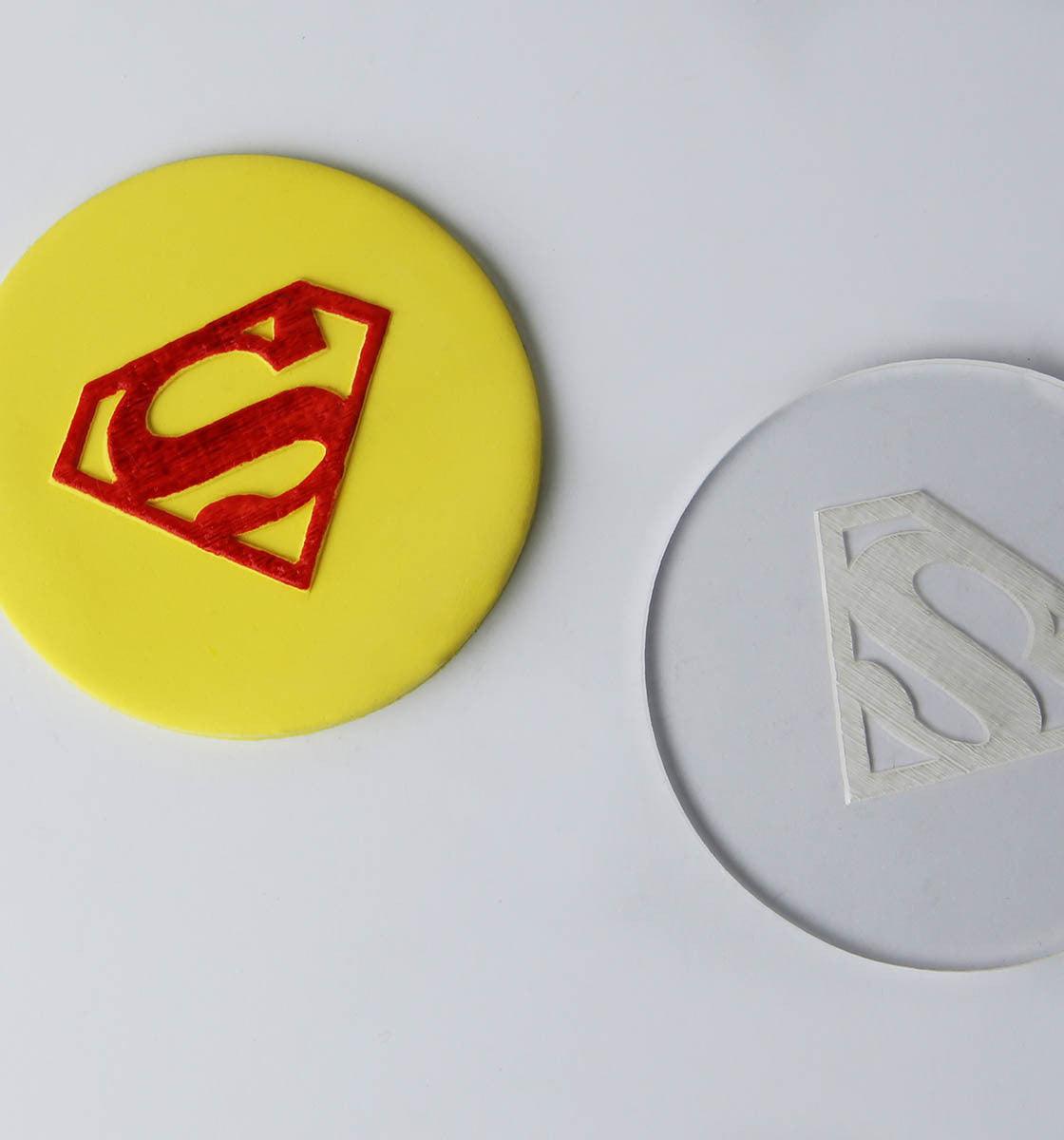 Superman embosser stamp - Inspired Baking 